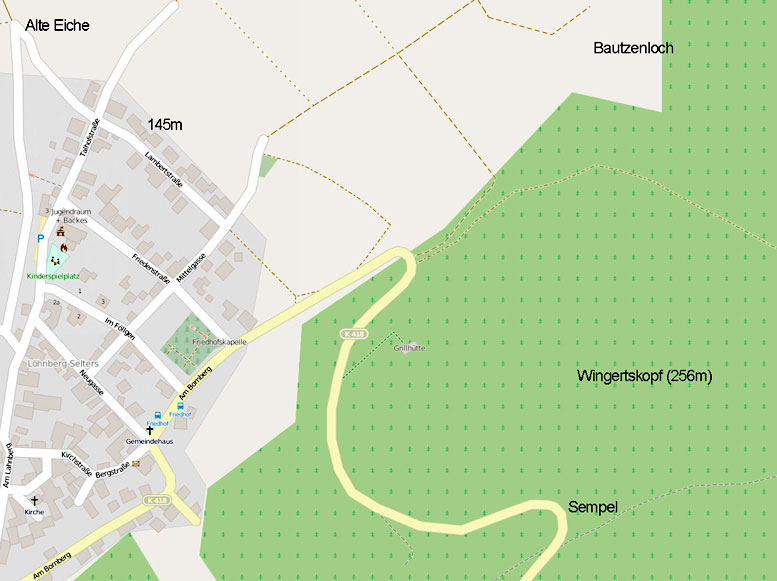 Karte von dem Ort Selters